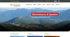 Desktop Screenshot of monteleonedispoletoeventi.it